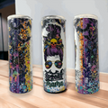 20oz Tumbler, Spooky Mama, Halloween, Scary