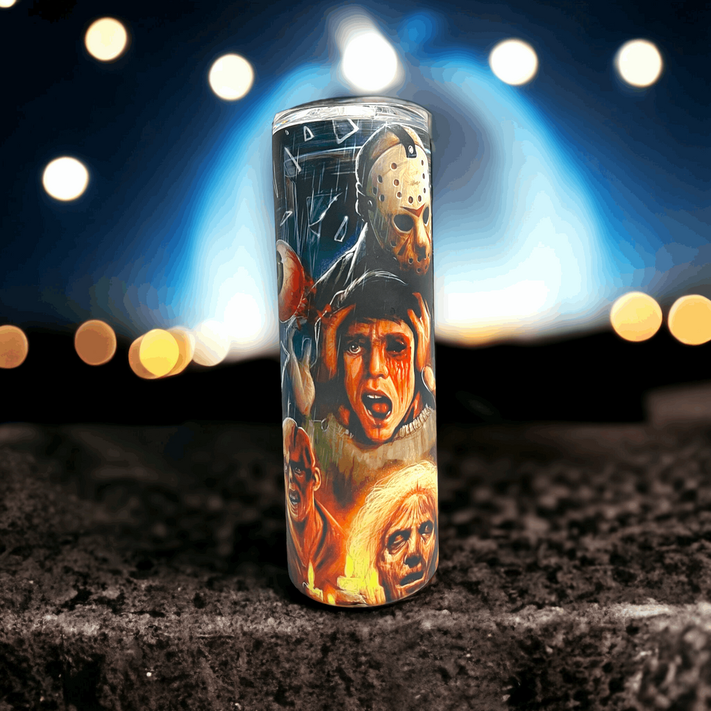 20 oz Friday The 13th Blue Glow N Dark
