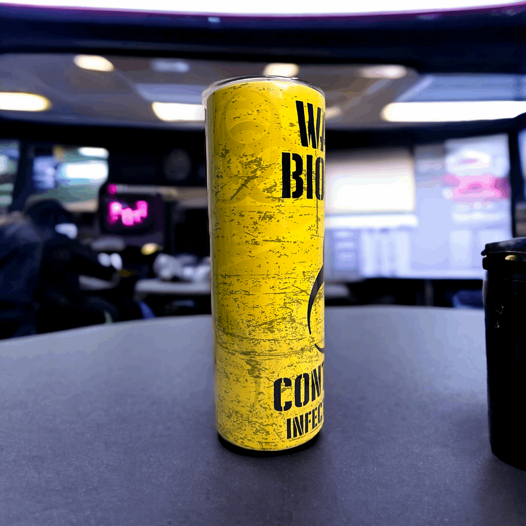 20 oz Yellow BioHazard Tumbler