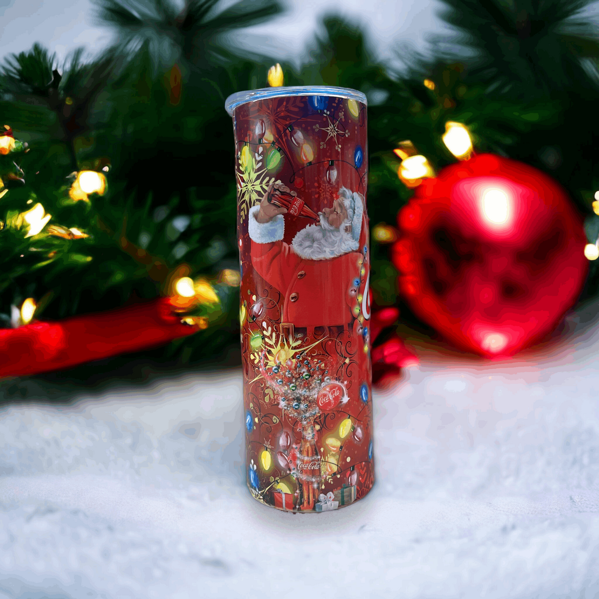20oz Coca-cola Santa