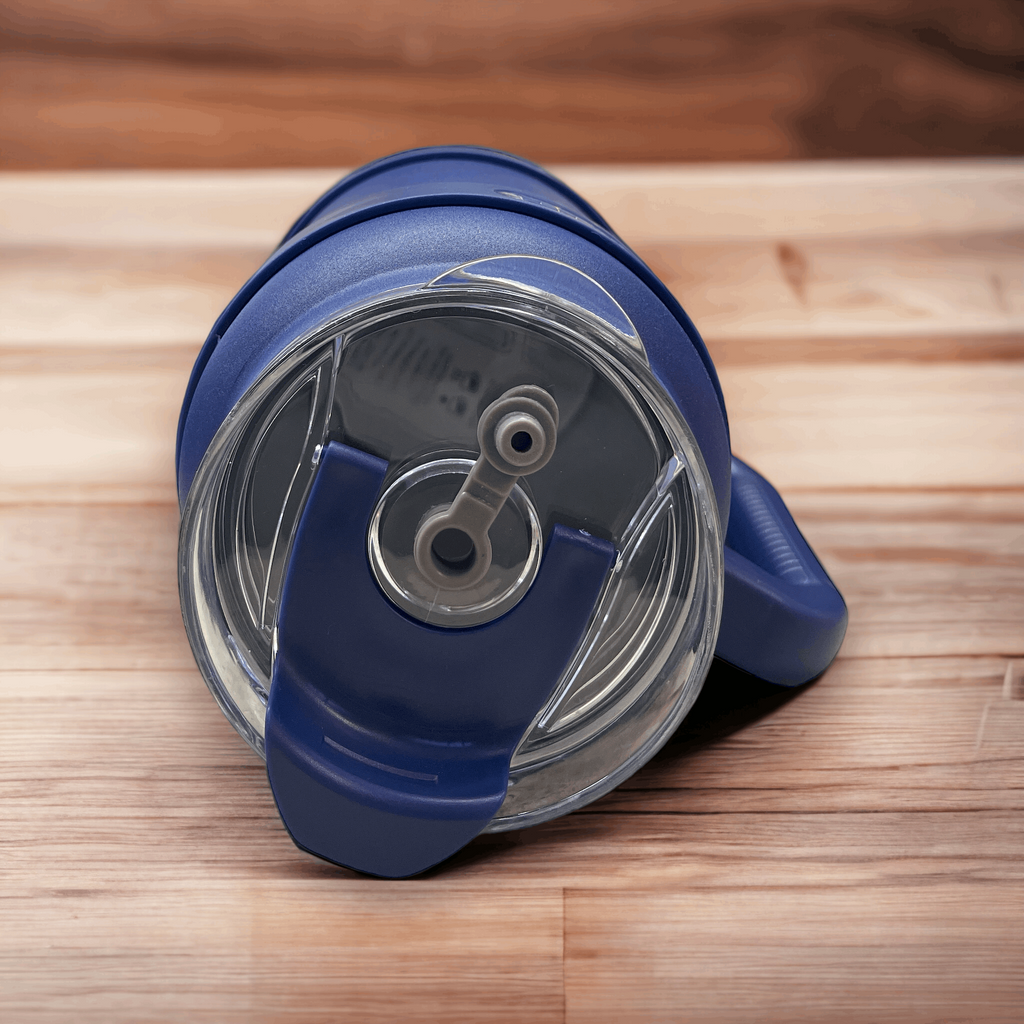 50oz Dark Blue Powder Coated Tumbler