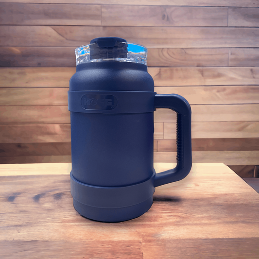50oz Dark Blue Powder Coated Tumbler