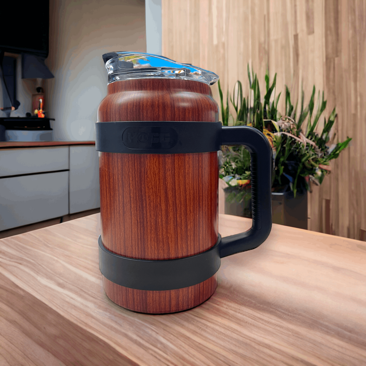 50oz Light Wood Powder Coated Tumbler