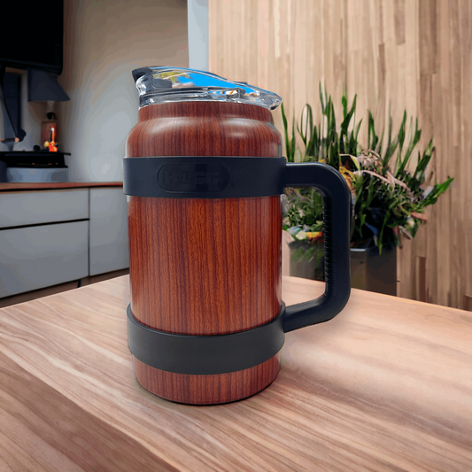50oz Light Wood Powder Coated Tumbler