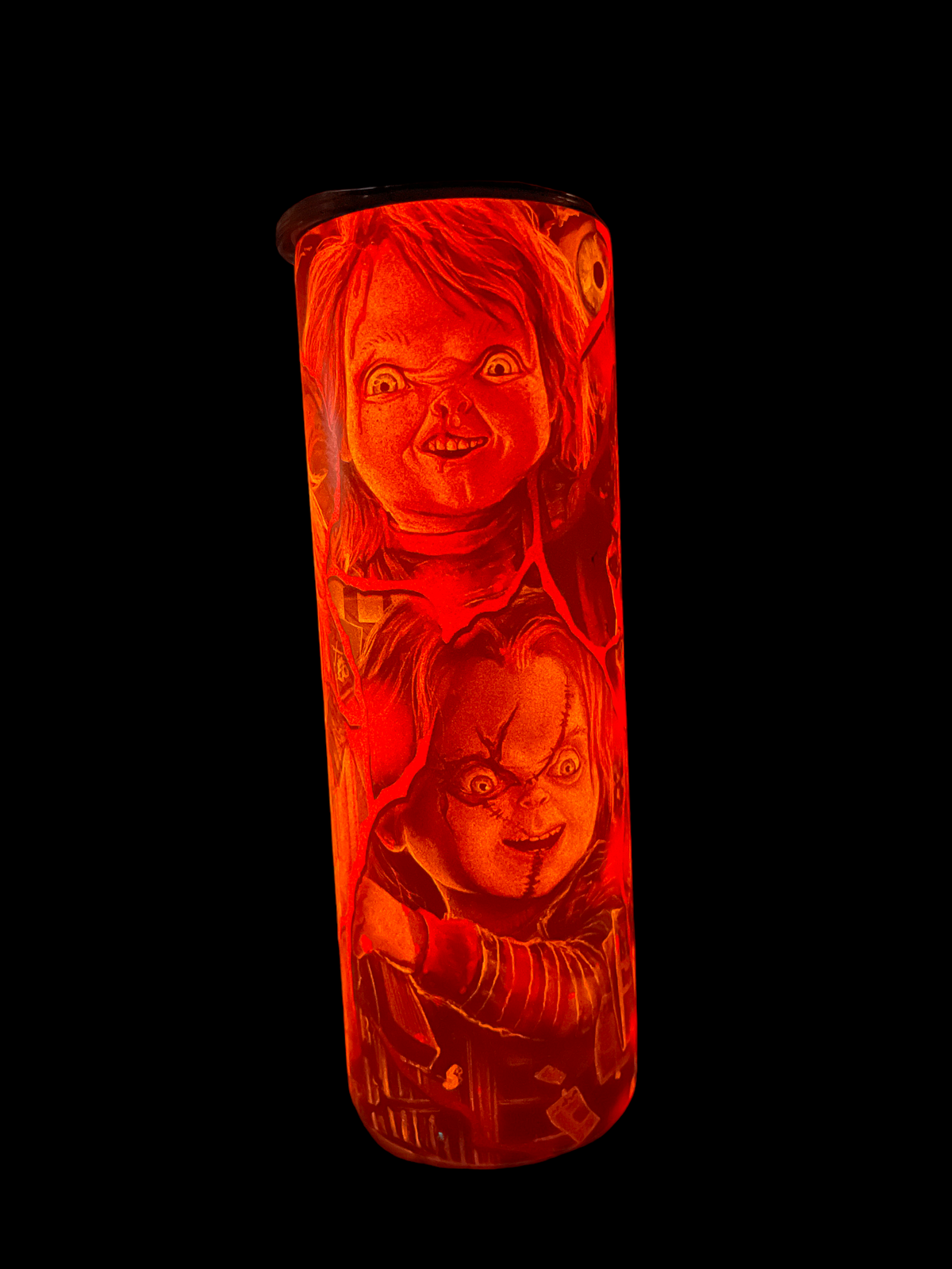 Photo of Child's Play Chucky Red Glow-in-the-Dark – 20 oz Tumbler