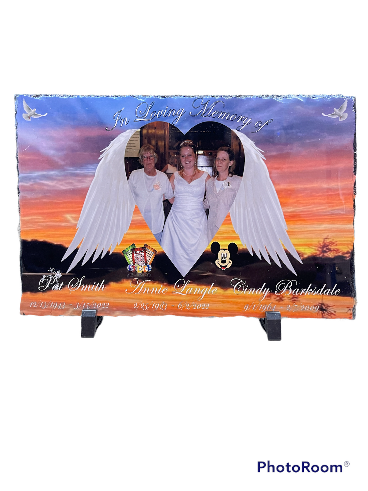 Photo of Personalized Memorial Photo Slate – 12 × 8 in