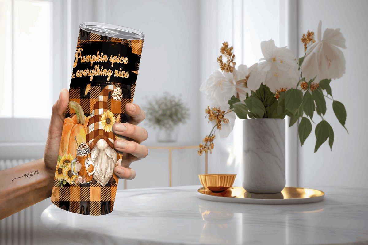 20oz Pumpkin Spice Gnomes Tumbler
