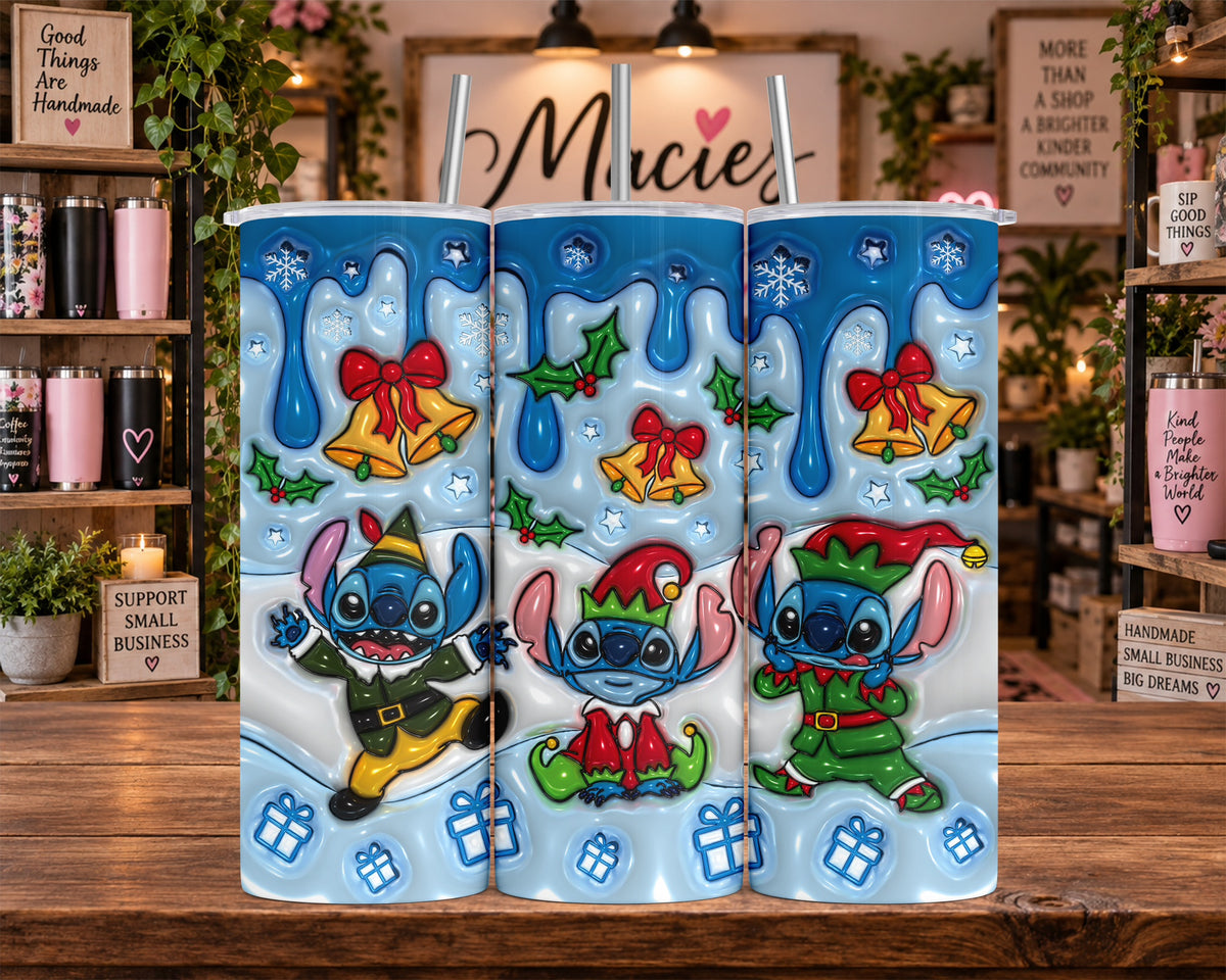 Christmas Blue Character 20 oz Tumbler