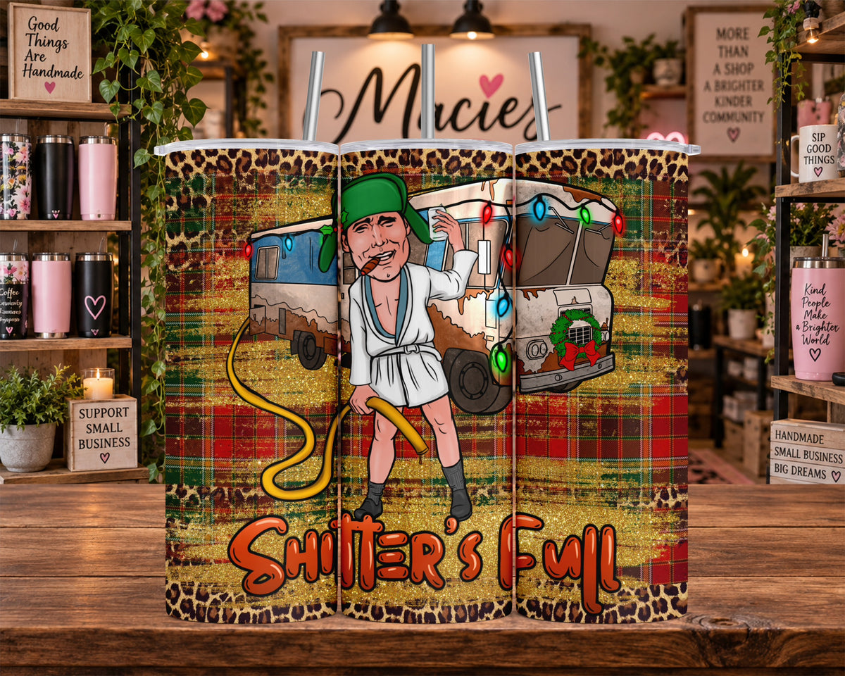 Shitter's Full Christmas Camper 20 oz Tumbler