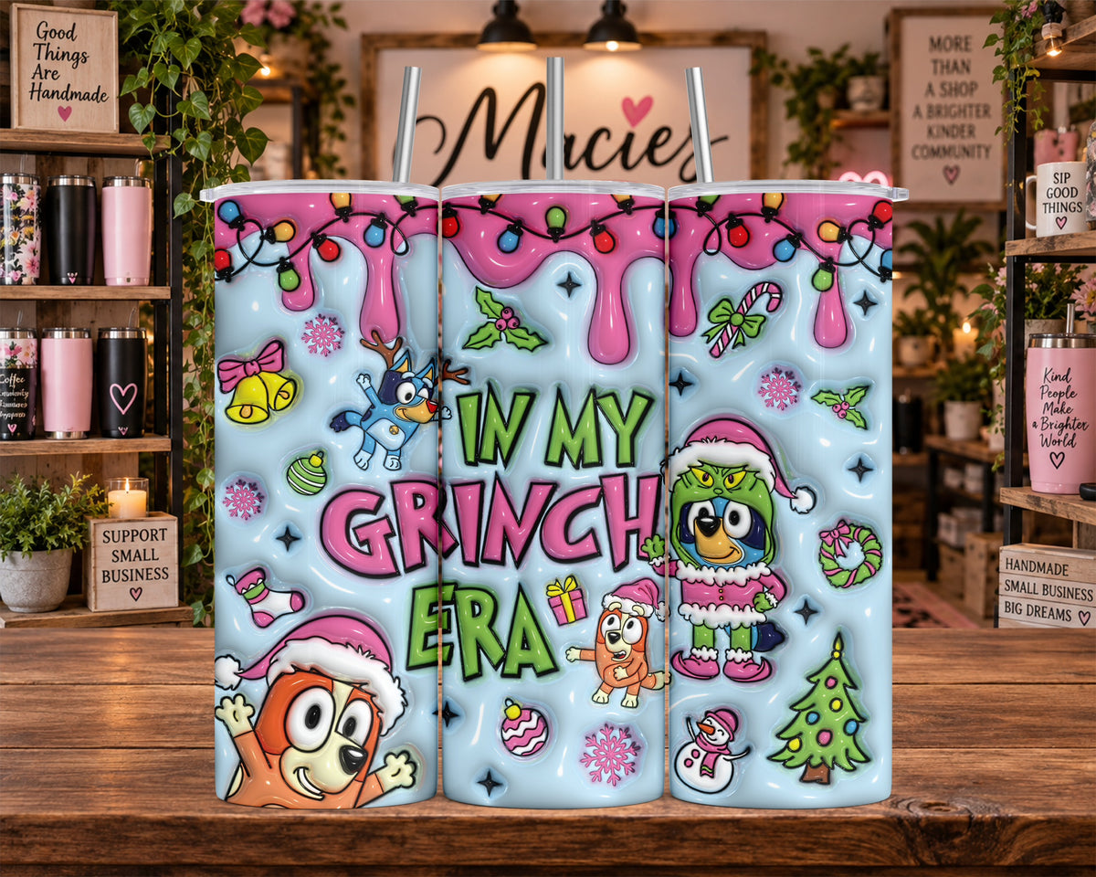 In My Grinch Era Christmas 20 oz Tumbler