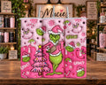 Pink Grinch Christmas 20 oz Tumbler