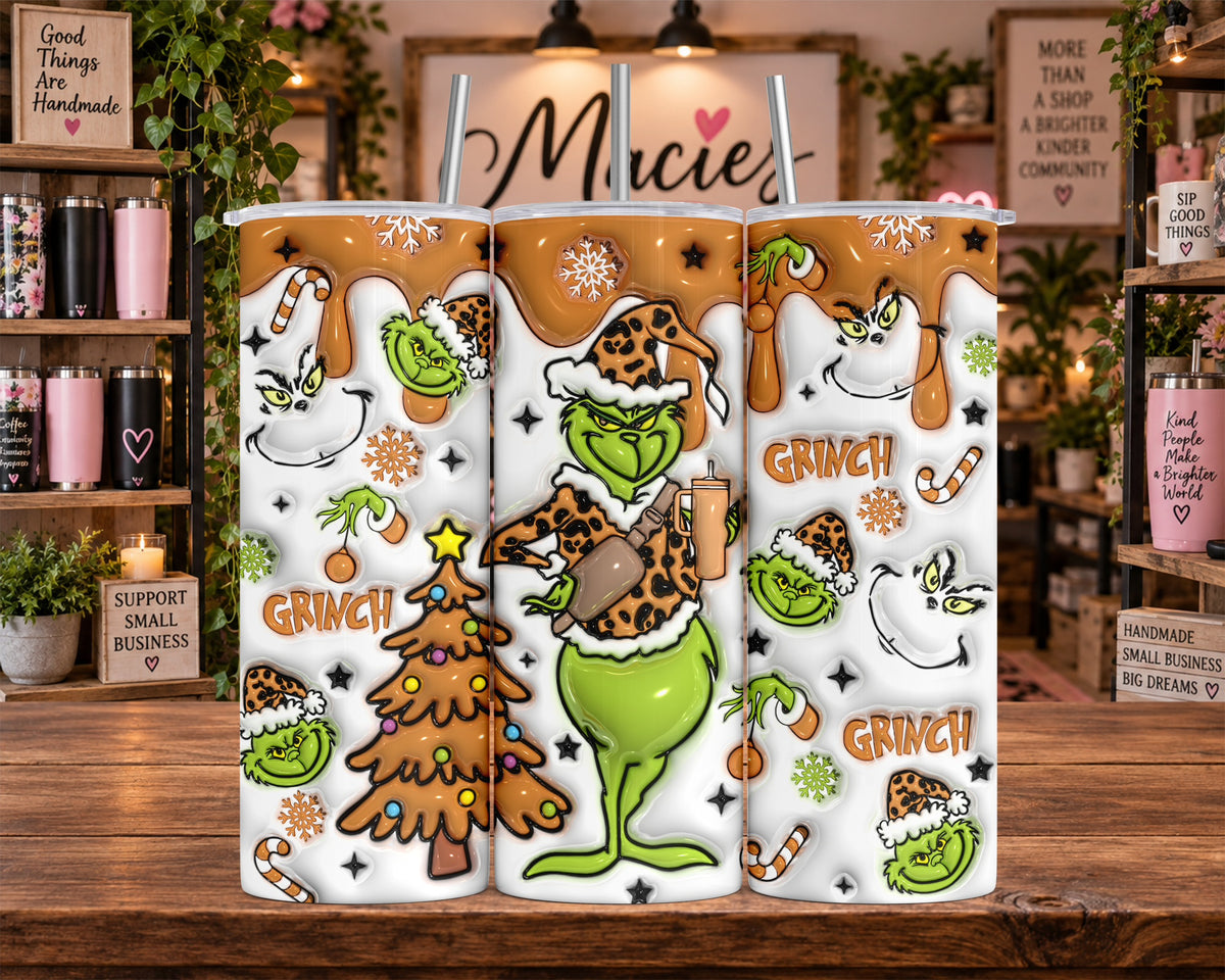 Grinch and Christmas Characters 20 oz Tumbler