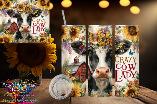 20oz Cazy Cow Lady