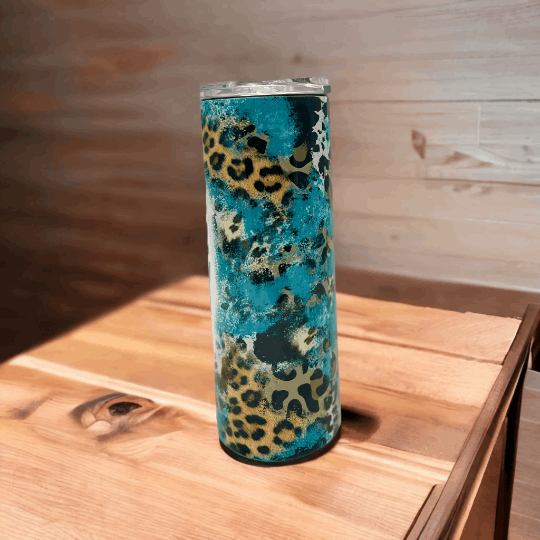 20oz tumbler, I'm sorry if I offended you with common sense, Leopard print