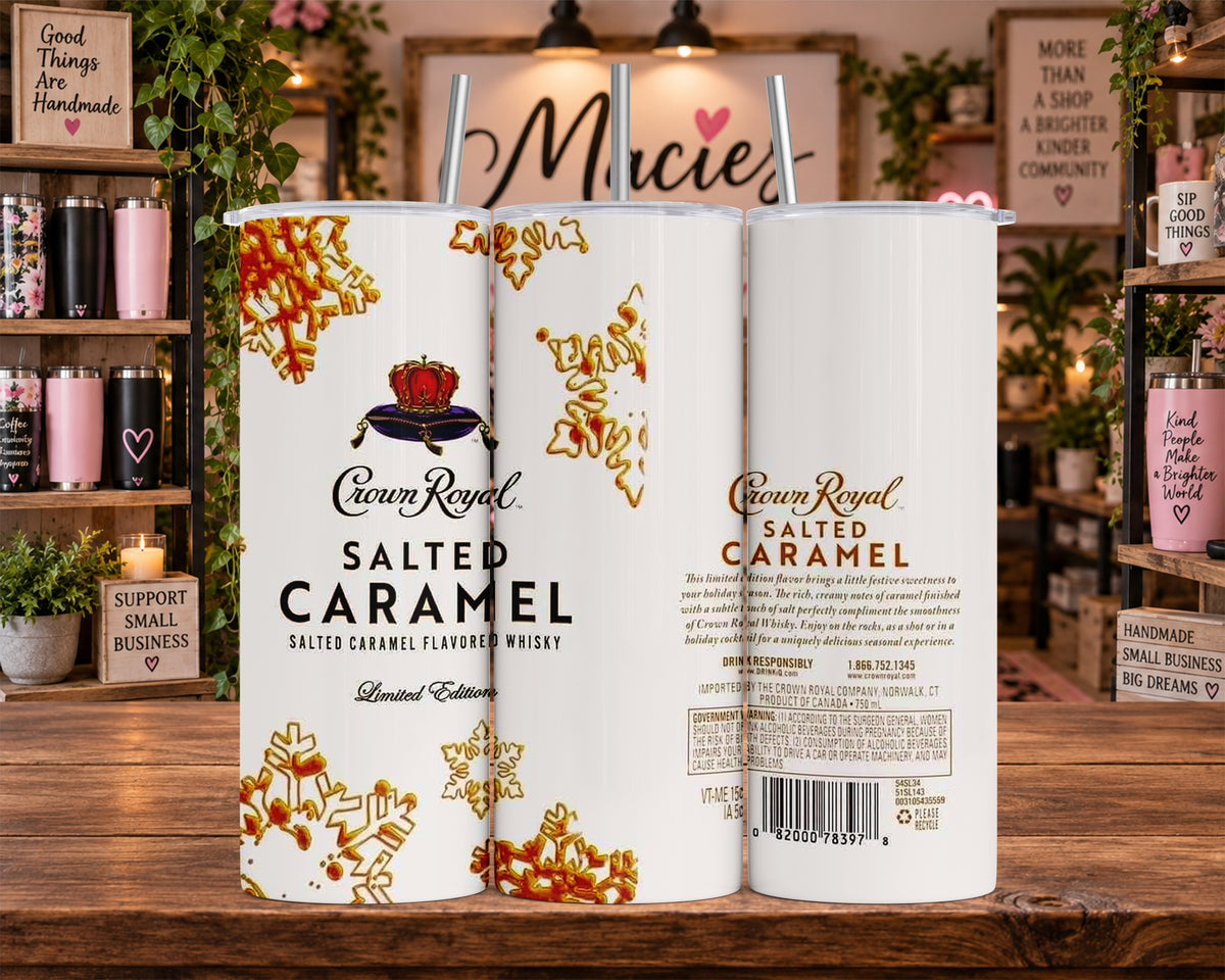 Crown Royal Salted Caramel Snowflake 20 oz Tumbler