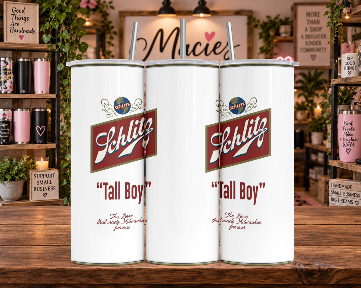 Schlitz Tall Boy Beer 20 oz Tumbler