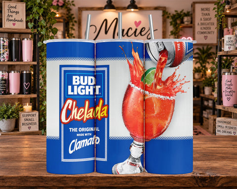 Bud Light Chelada Clamato Beer Cocktail 20 oz Tumbler