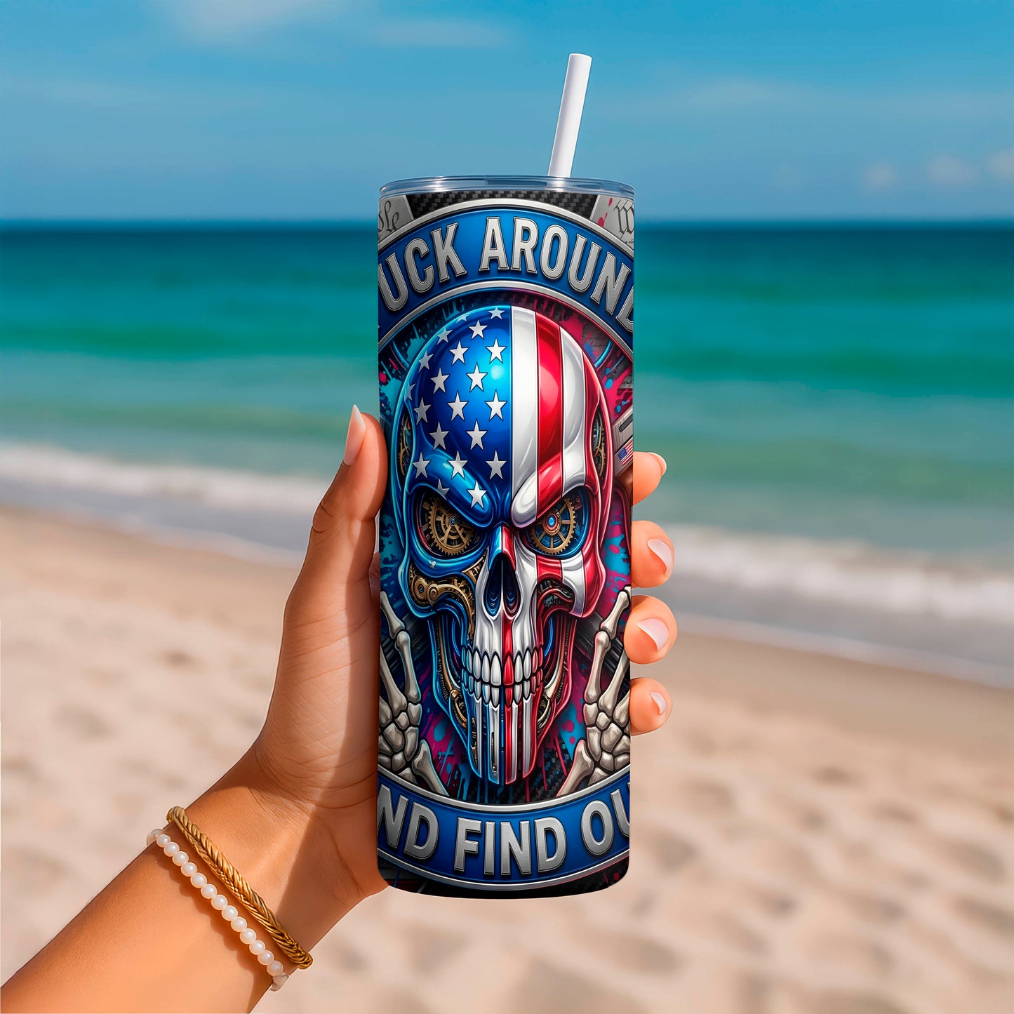 20 oz FAFO by Macies Handmade Treasures Tumbler