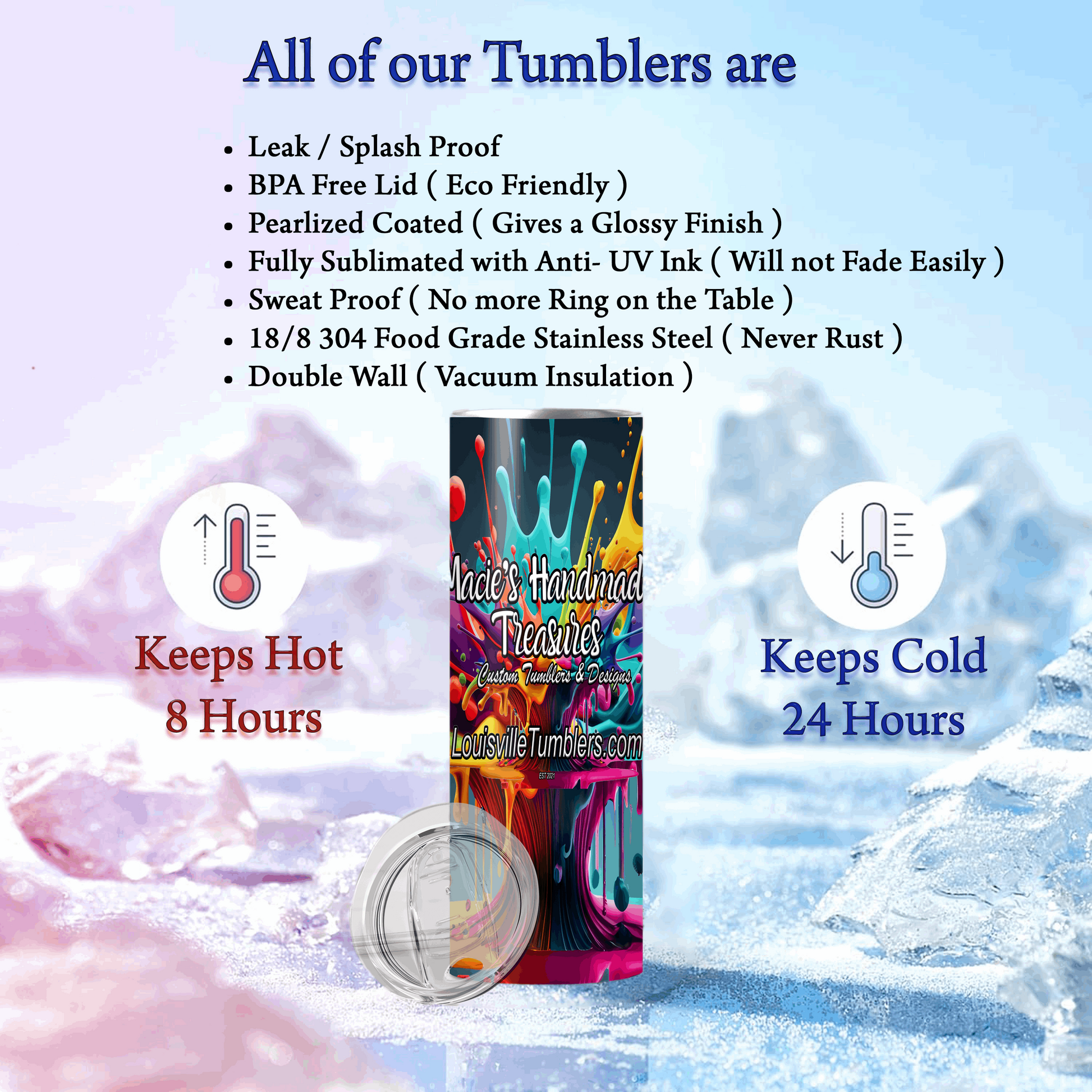 20 oz Autism MoM Cheetah Tumbler