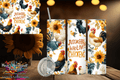 Macies Handmade Treasure's 20oz just a girl who loves chickens tumbler with roosters and sunflowers design