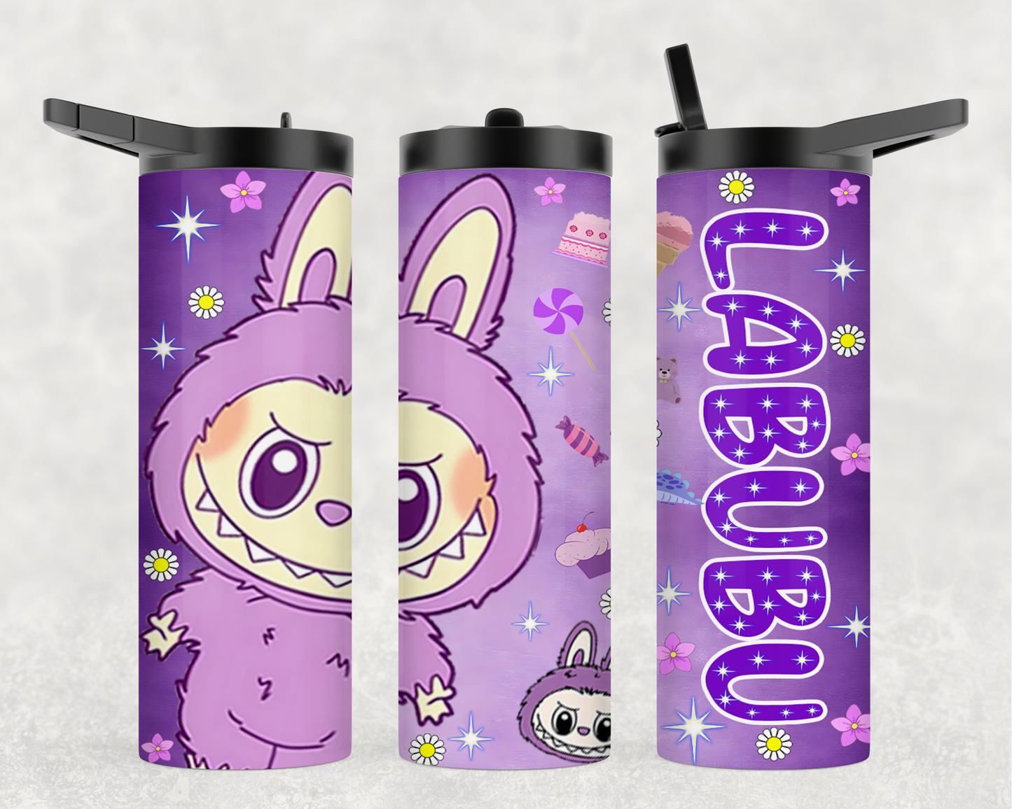 Sports lid Labubu Design Tumblers
