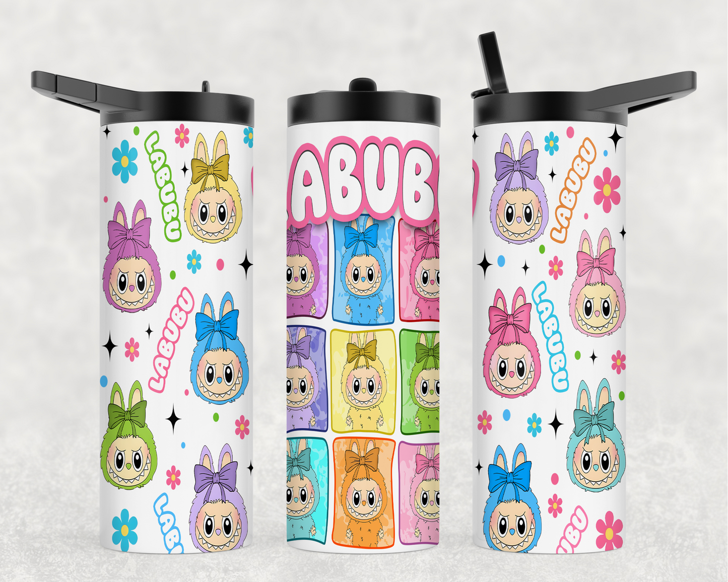 Sports lid Labubu Design Tumblers