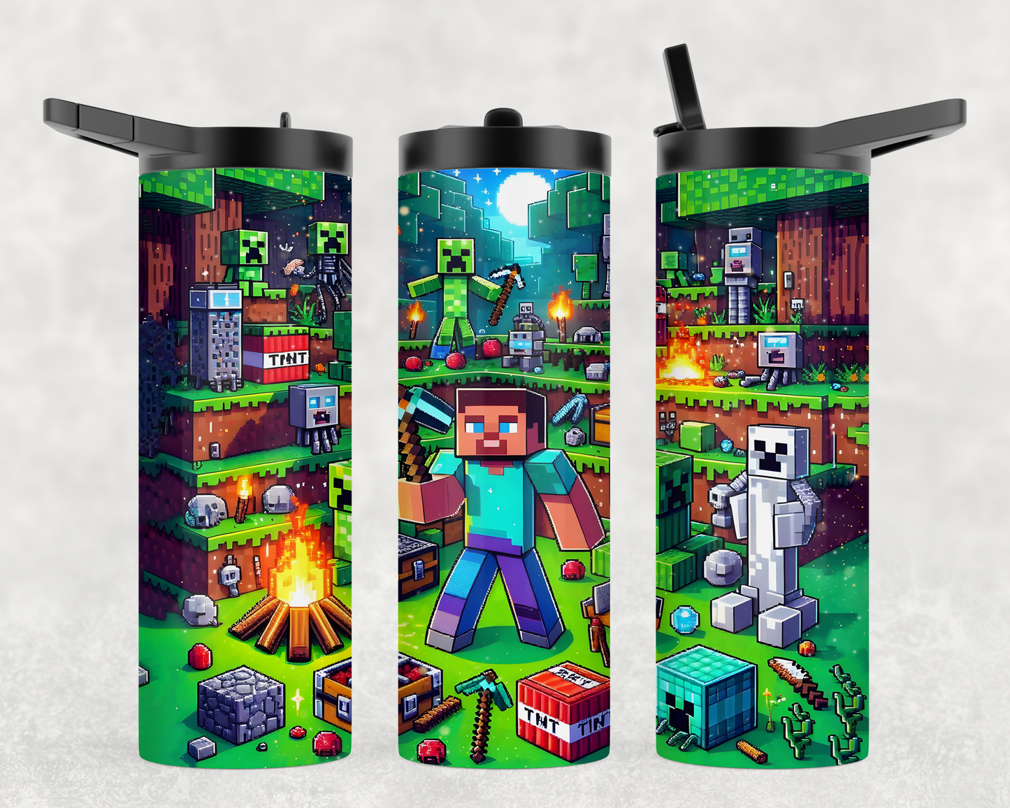 Sports Lid Duo Minecraft Tumblers