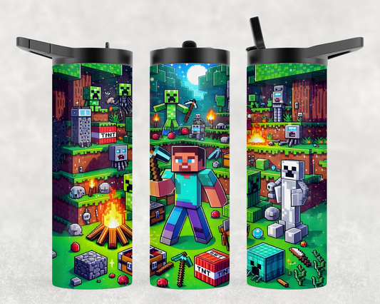 Sports Lid Duo Minecraft Tumblers
