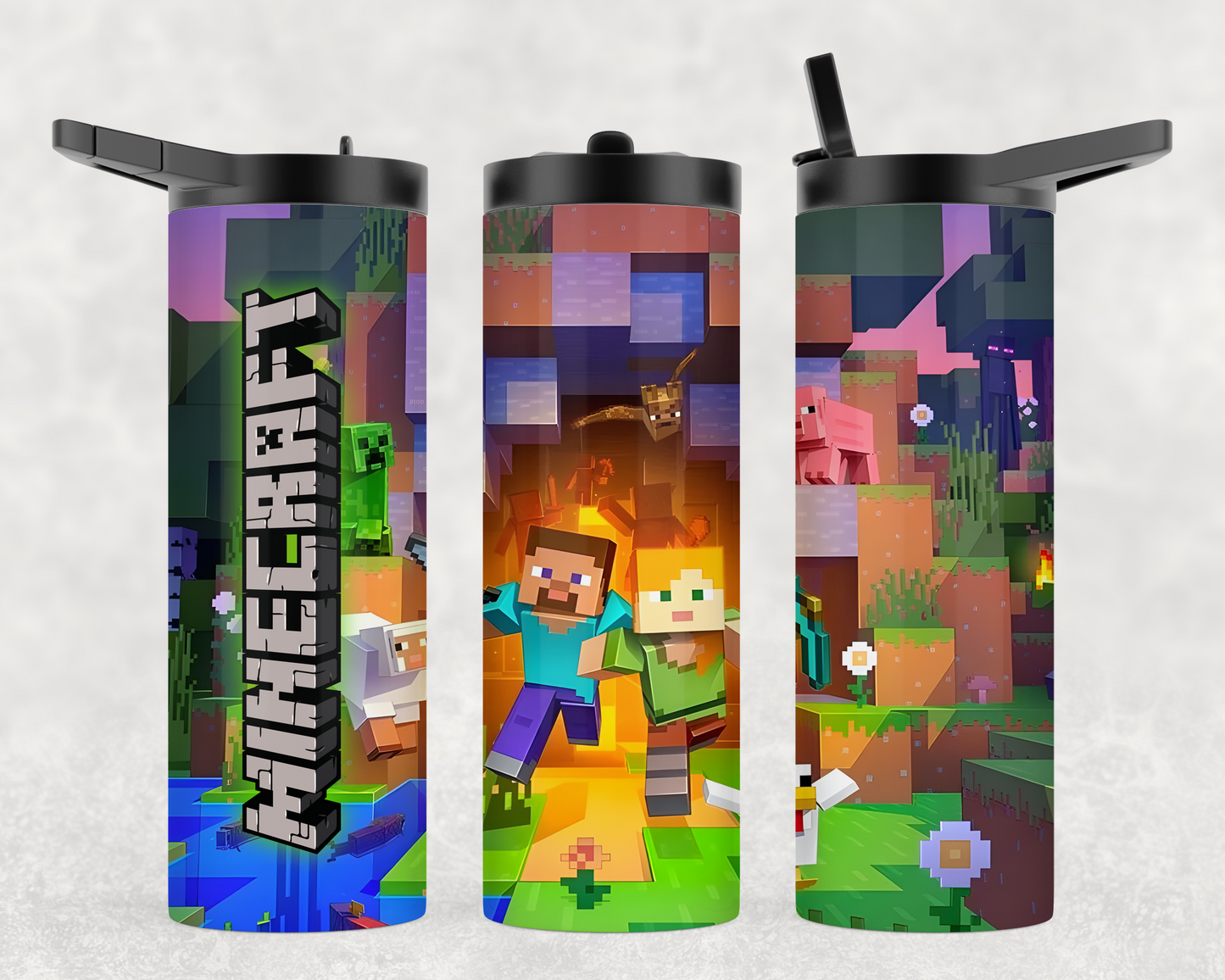 Sports Lid Duo Minecraft Tumblers