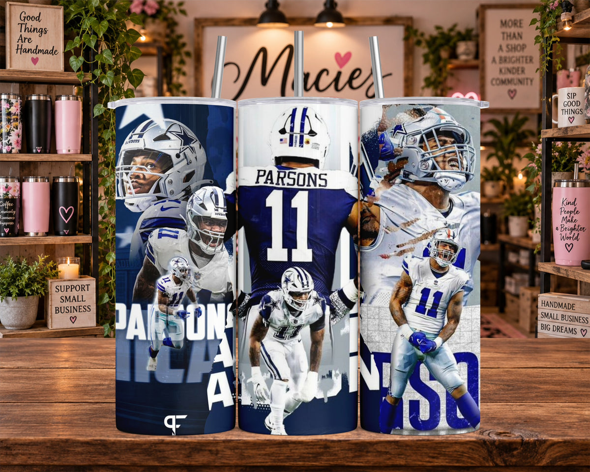 Dallas Cowboys Micah Parsons #11 Football Collage 20 oz Tumbler