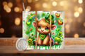 Photo of St Patty Day Cow with Hat & Golden Hearts – 20 oz Tumbler