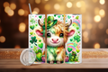 Photo of St Patrick's Day Baby Cow with Horns – 20 oz Tumbler