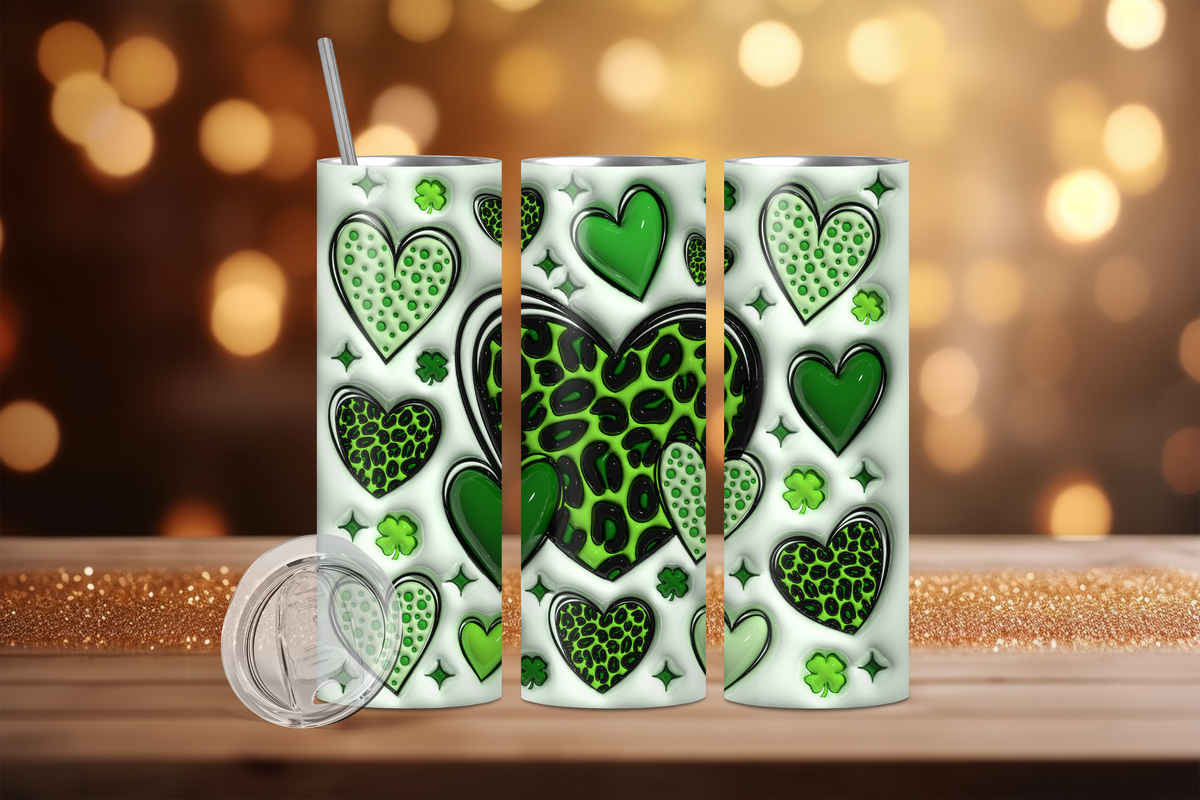 Photo of St Patrick's Day Heart's – 20 oz Tumbler