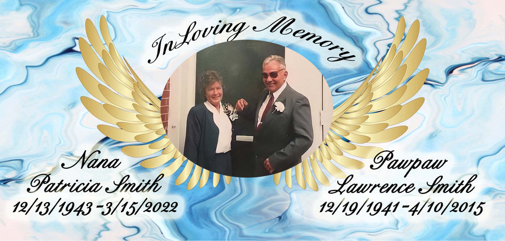Personalized Memorial Photo Slate – 12 × 8 in