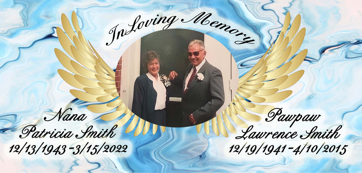Personalized Memorial Photo Slate – 12 × 8 in